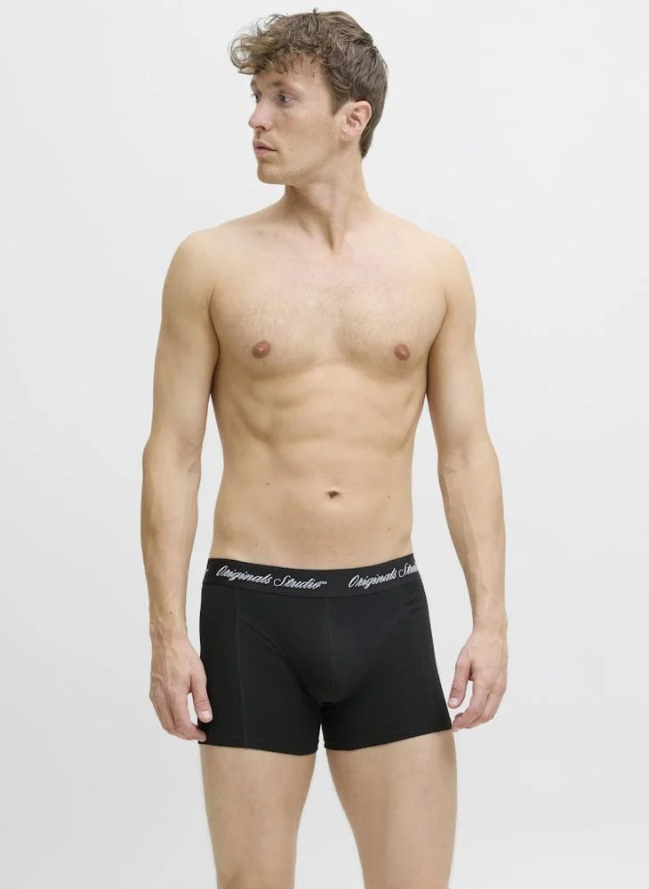 JACK & JONES  3 Pack Of Logo Trunks for Men | Best Price UAE